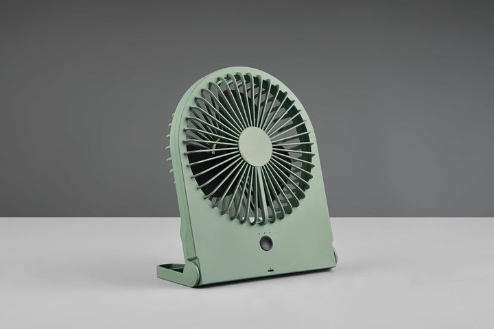 RL LIVE YOUR LIGHT Reality Leuchten Tisch Ventilator Breezy R044-49, Kunststoff Pistaziengrün, 2 Wat