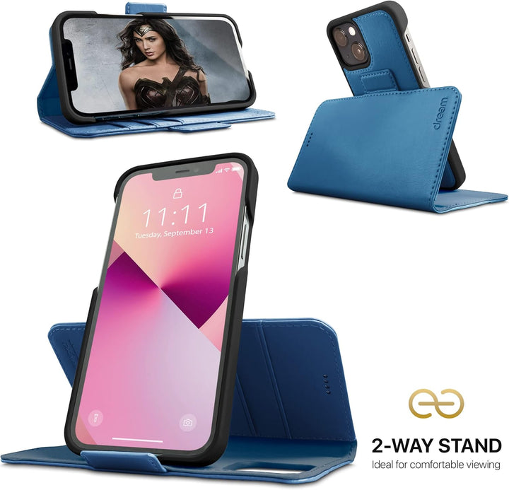 Dreem Fibonacci kompatibel mit iPhone 13 Brieftaschen-Etui / 2-in-1 stossfestes Etui und abnehmbares