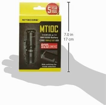 Nitecore MT10C - max. 920 Lumen, 5 Leuchtstufen, inkl. Batterien