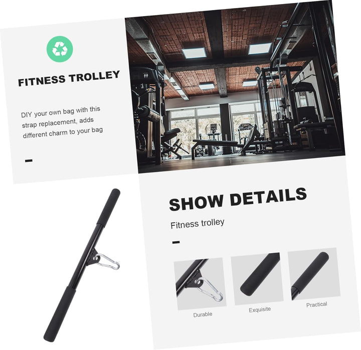 BESPORTBLE Spurstange Rudergriff Brust Bizeps Trizeps Gerade Stange Pulldown Stange Schulteraufbau T