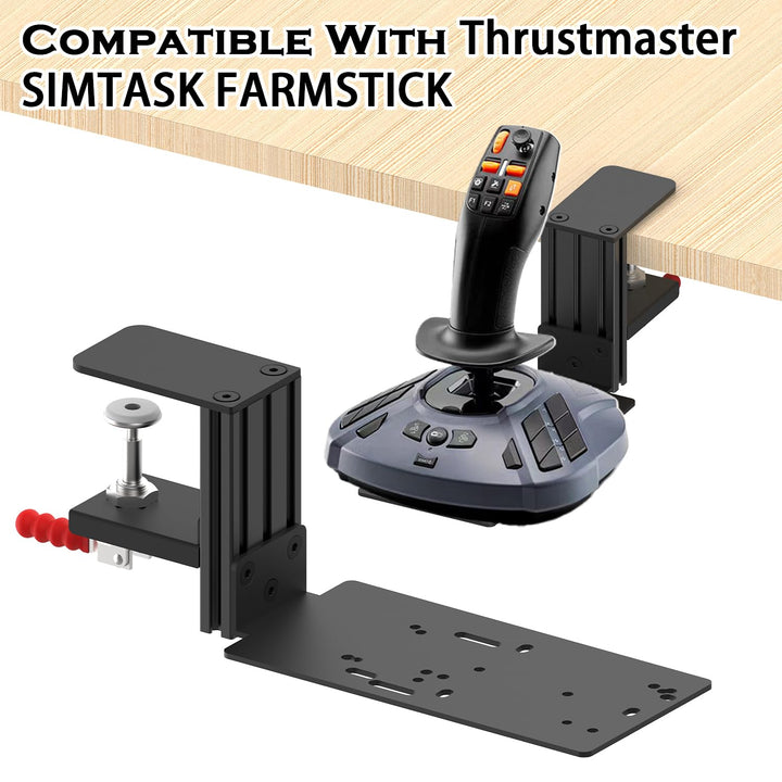 Flugsimulator-Joystick-Tischhalterung, Hotas Halterung - Kompatibel mit Thrustmaster T. Flight Hotas
