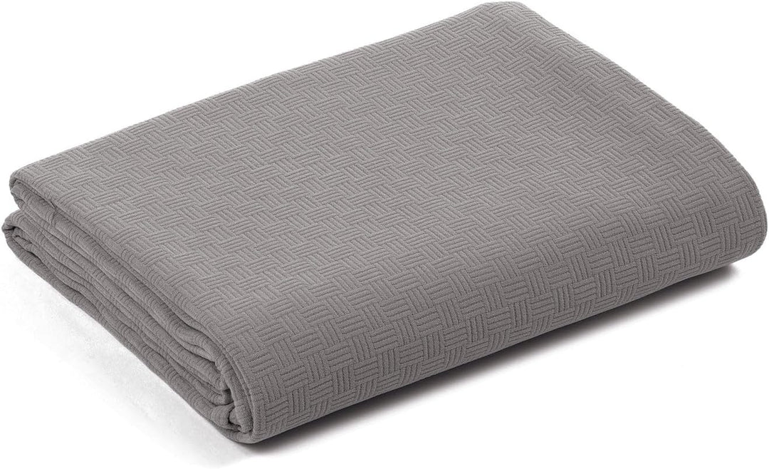 Caleffi Rodeo Tagesdecke für den Sommer, Baumwolle, Panama, Anthrazit, Einzelbett, 81286 Einzelbett