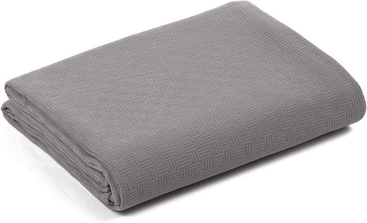 Caleffi Rodeo Tagesdecke für den Sommer, Baumwolle, Panama, Anthrazit, Einzelbett, 81286 Einzelbett