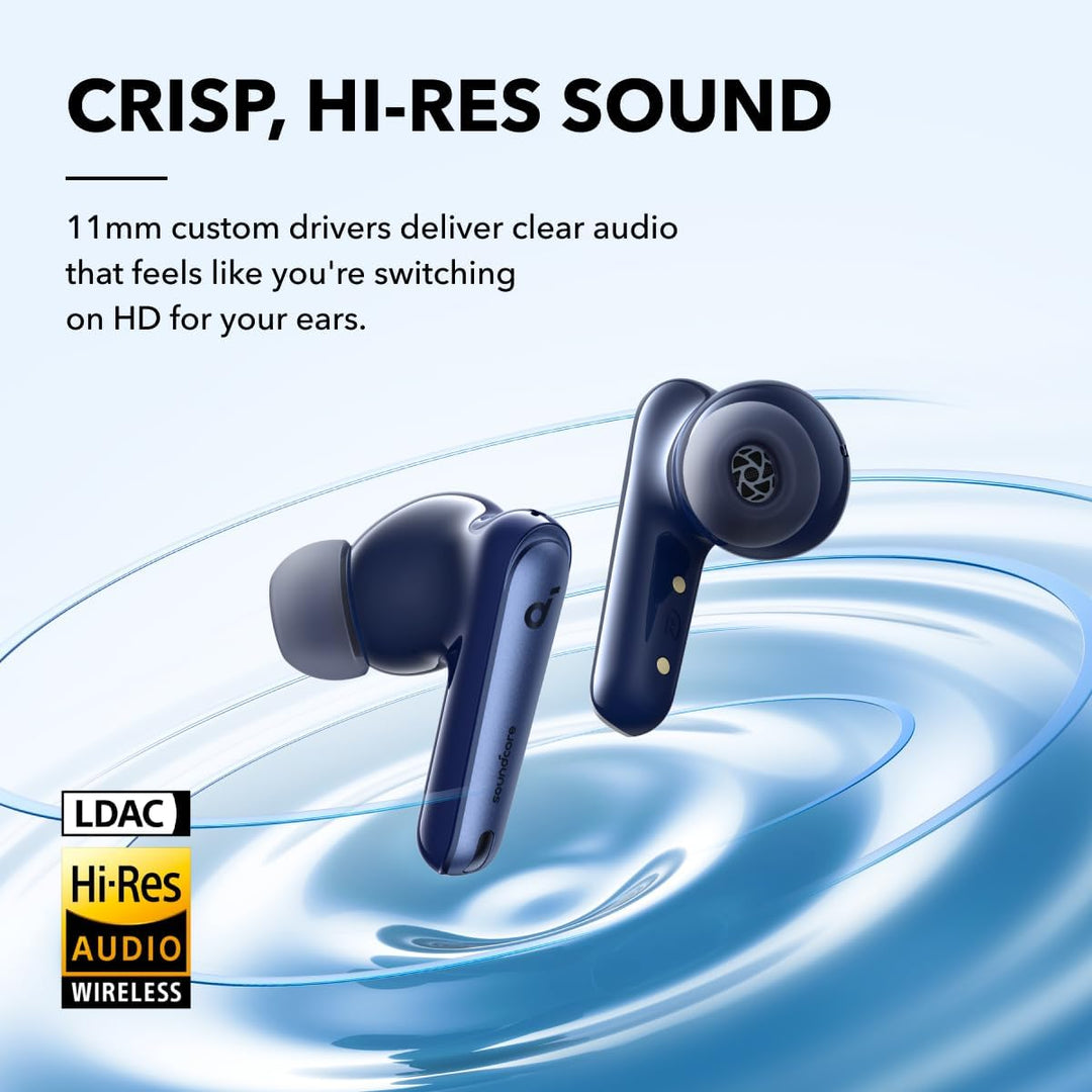 soundcore by Anker Liberty 4 NC Bluetooth-Kopfhörer mit Geräuschunterdrückung, 98,5% Noise Cancellin