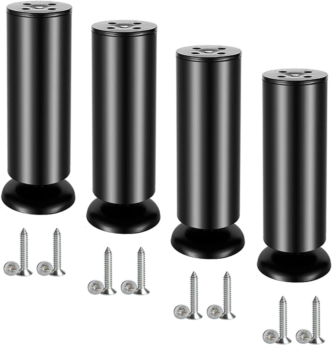 Qrity 4 Stück 15cm Möbelfüsse Edelstahl Schrankfüsse Möbelfüsse Verdicken für Sofa, Tisch, Schränke,
