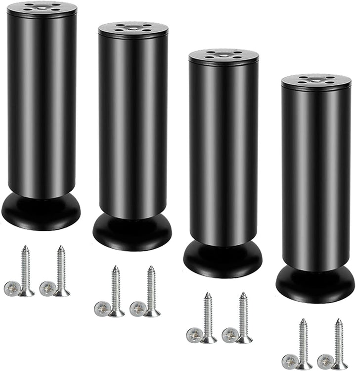 Qrity 4 Stück 15cm Möbelfüsse Edelstahl Schrankfüsse Möbelfüsse Verdicken für Sofa, Tisch, Schränke,