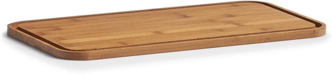 ZELLER PRESENT SCHÖNER LEBEN. PRAKTISCH WOHNEN. 25375 Brotkasten m. Bamboo Deckel, Metall, matt weis