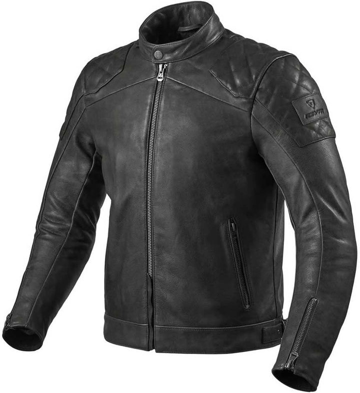Revit Cordite Motorrad Lederjacke (Black,50) M50 Schwarz, M50 Schwarz