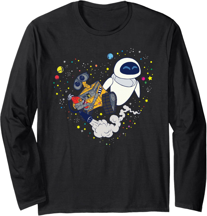 Disney and Pixar’s Wall-E and Eve Planetary Heart Langarmshirt