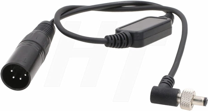 XLR 4-Pin 12V Locking DC Barrel Power Cable for Blackmagic Video Assist 12G HDR, Atomos Ninja V Moni