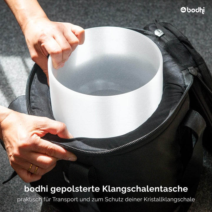 Bodhi Gepolsterte Tasche für Kristallklangschale Ø 30,5 cm | Extra Dicke Tragetasche für Quarzklangs