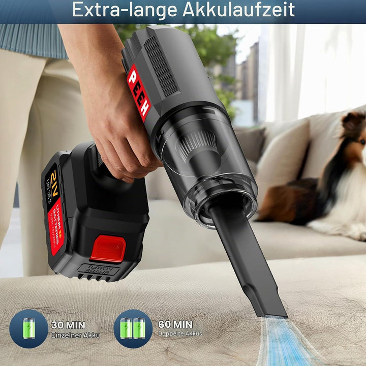 Kabelloser Handstaubsauger, Hohe Saugleistung &amp; Gebläsefunktion, Akku-Staubsauger für Auto, Zuhause,