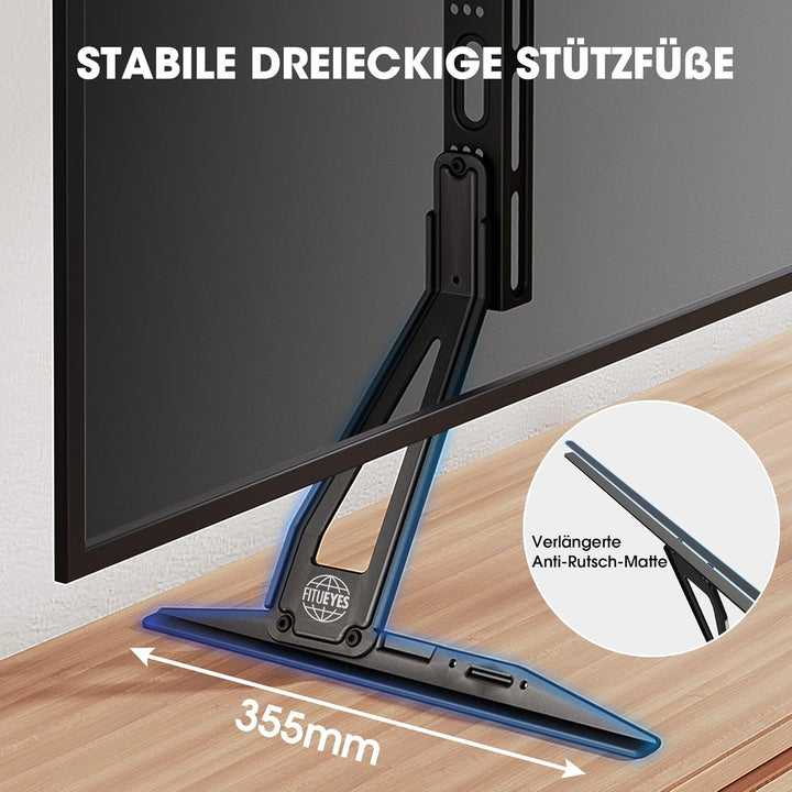 FITUEYES Universal TV Standfüsse Fernseher TV Beine für 32 bis 55 Zoll LCD LED Flach&Curved TV Füsse