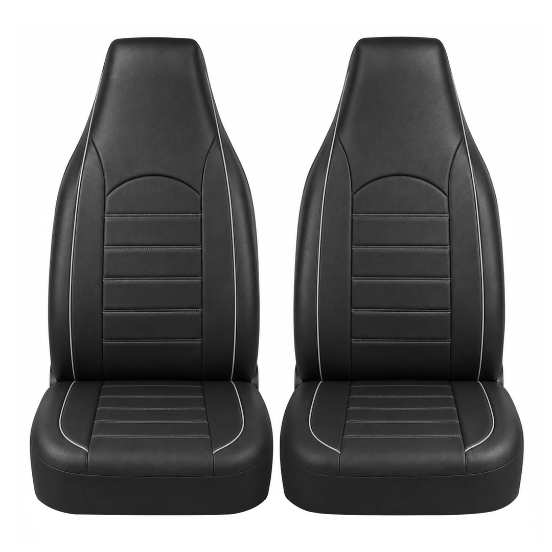 TOYOUN Klassisch Autositzbezüge Vordersitze Highback Sitzbezüge Auto Vordersitze 2er Universal Schon