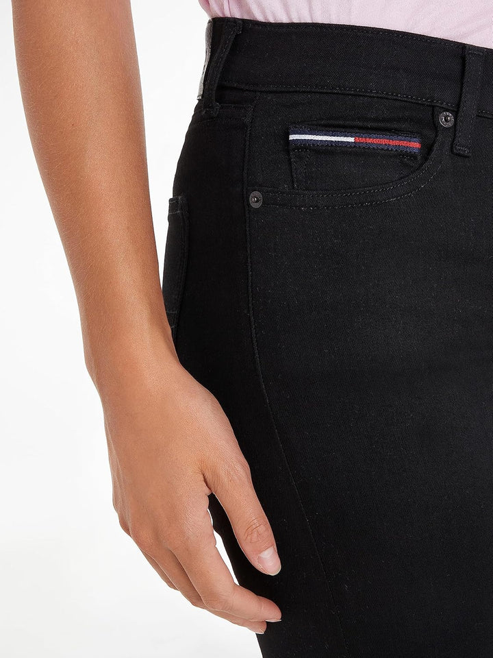 Tommy Jeans Damen Jeanshosen 24W / 28L Blau (Staten Black Stretch), 24W / 28L Blau (Staten Black Str