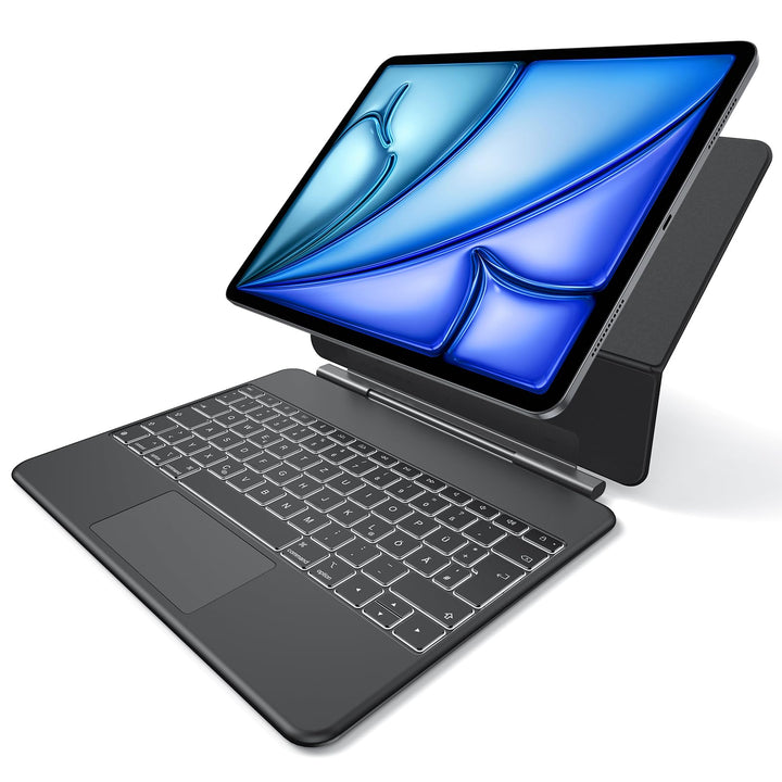 OMOTON Tastatur Hülle für iPad Air 13"(M4/M3/M2, 2026/2025/2024), Magnetische Magic Keyboard für iPa