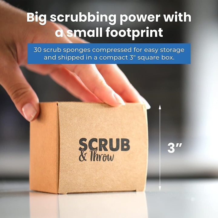 Scrub & Throw Natürliche Luffa-Schwämme, Mehrzweck-Geschirrschwämme, kratzfeste Küchenschwämme, (30