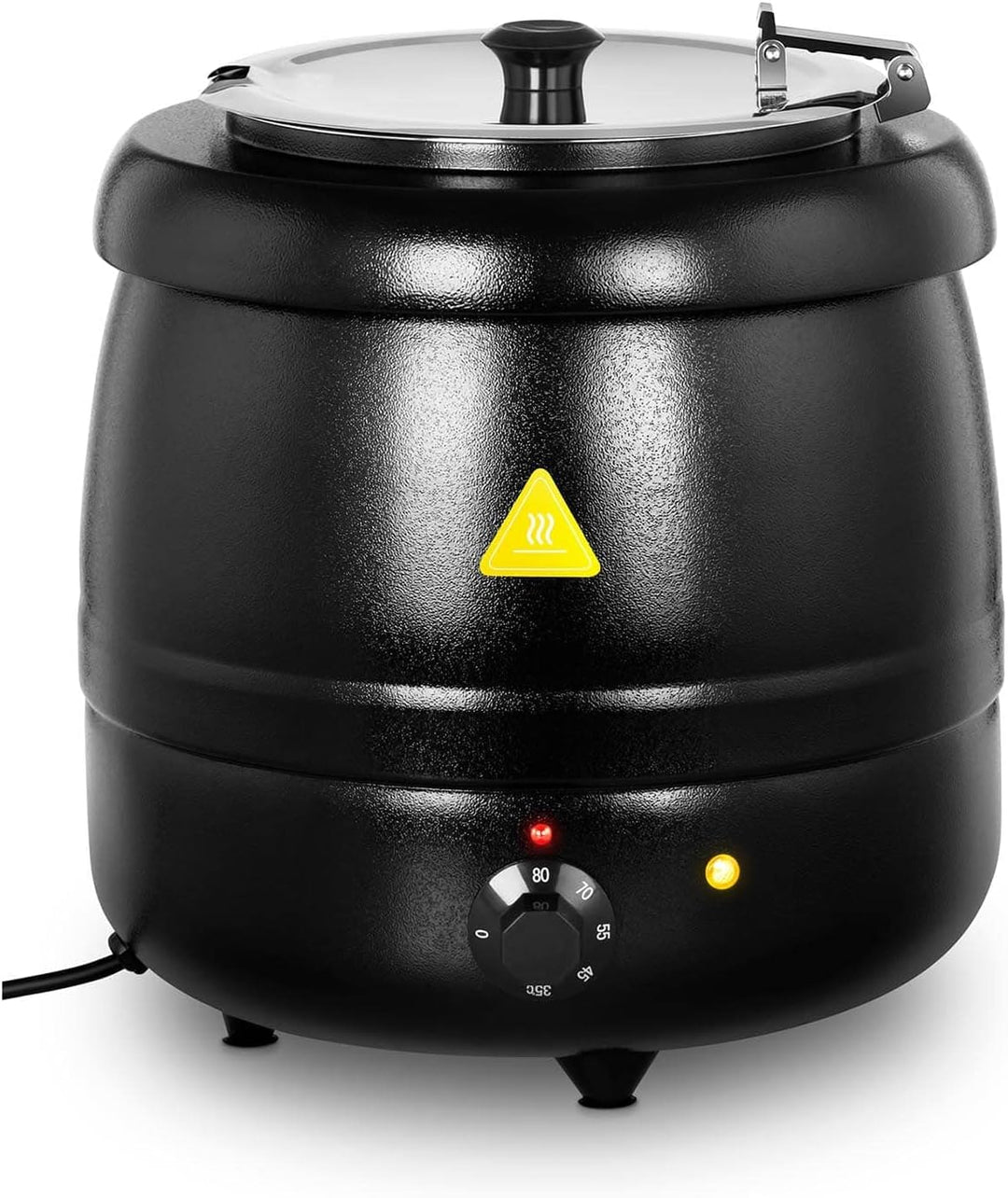 Royal Catering RCST-10BB Elektrischer Suppentopf 10 L Suppenkessel (400 W, schwarz)