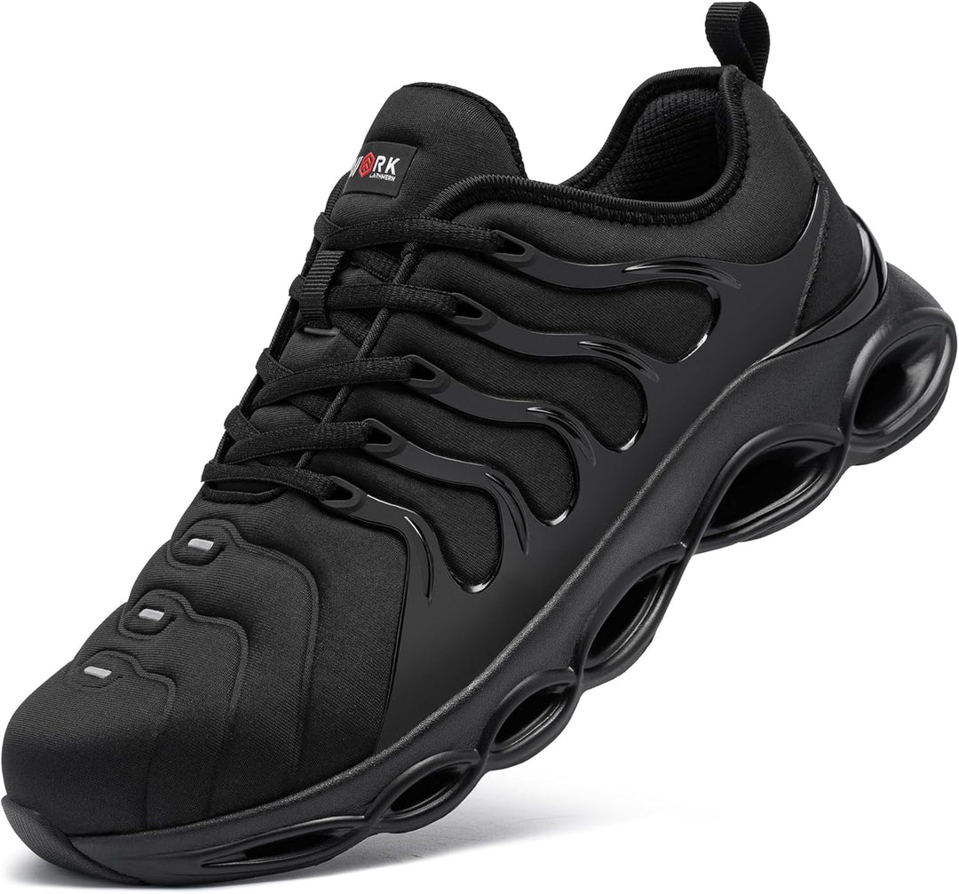 Arbeitsschuhe Herren Sicherheitsschuhe Mode Anti Smashing Stahlkappenschuhe Atmungsaktiv Dämpfung Le