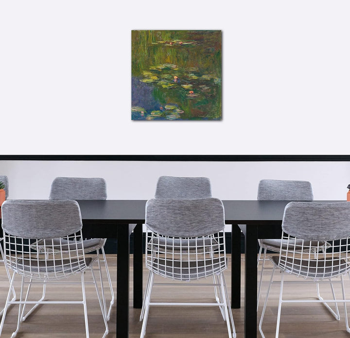 Printed Paintings Leinwand (60x60cm): Claude Monet - Der Seerosenteich 60x60 cm, 60x60 cm