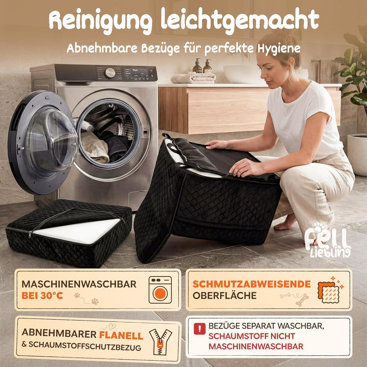 Premium Hunde Autositz, orthopädischer Autositz Hund, Hundesitz Auto Rückbank waschbar, Hundeautosit