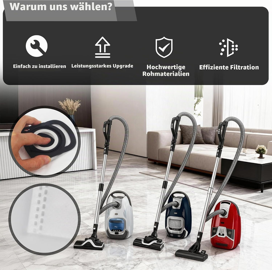10 Stück Staubsaugerbeutel für Rowenta Hygiene + ZR200720/ ZR200520, ZR200920 für Compact Power, Pow