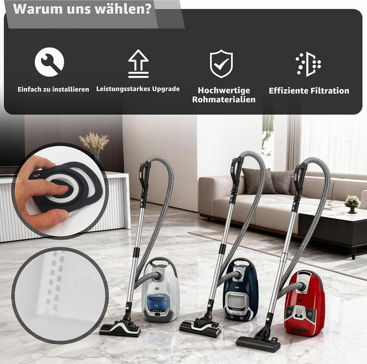 10 Stück Staubsaugerbeutel für Rowenta Hygiene + ZR200720/ ZR200520, ZR200920 für Compact Power, Pow