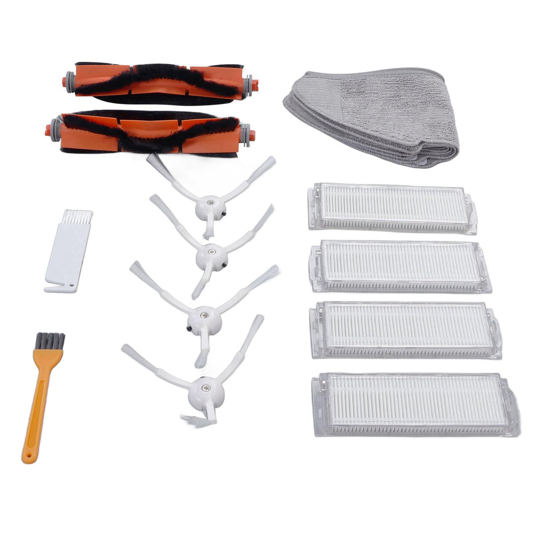 Tnfeeon Ersatz-Filter-Wischbürsten-Set für Staubsauger-Aufsätze für Mi Robot Vacuum Mop 2 Lite 2 Pro