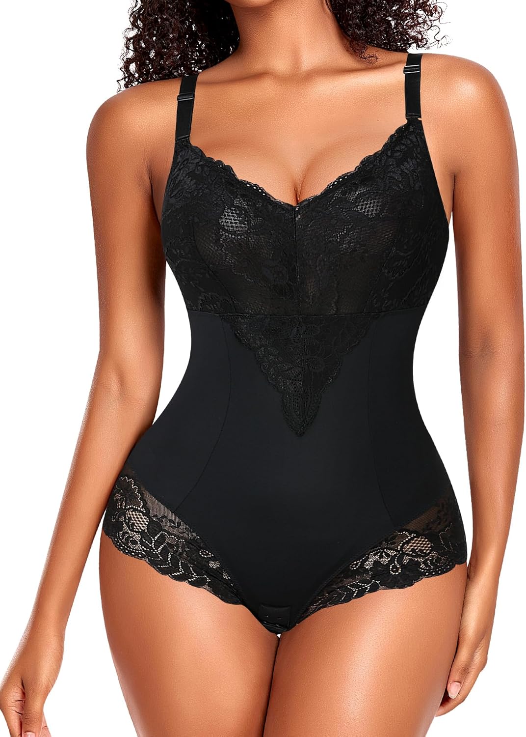 YARRCO Shapewear Damen Bauchweg Body Shaper Miederslip Shaping Bodysuits Leicht Figurformende Unterw
