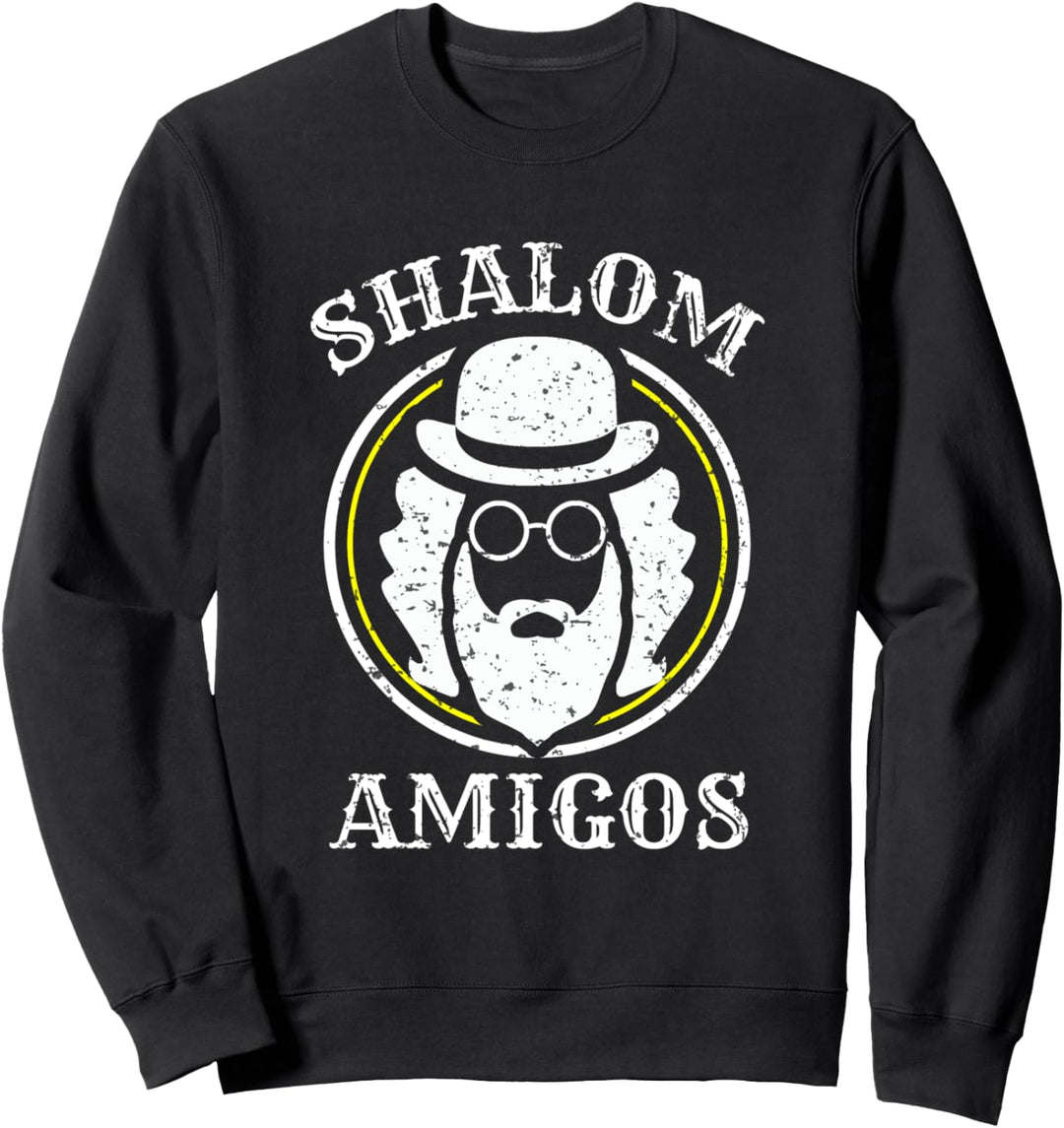 Shalom Amigos Schabbat Hanukkah Mazel Tov Bar Mitzwa Shamash Sweatshirt