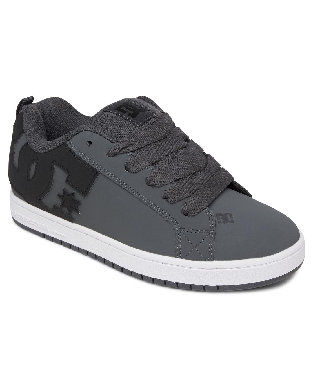 DC Shoes Herren Court Graffik Sneaker, 38.5 EU Dk Grey Black White