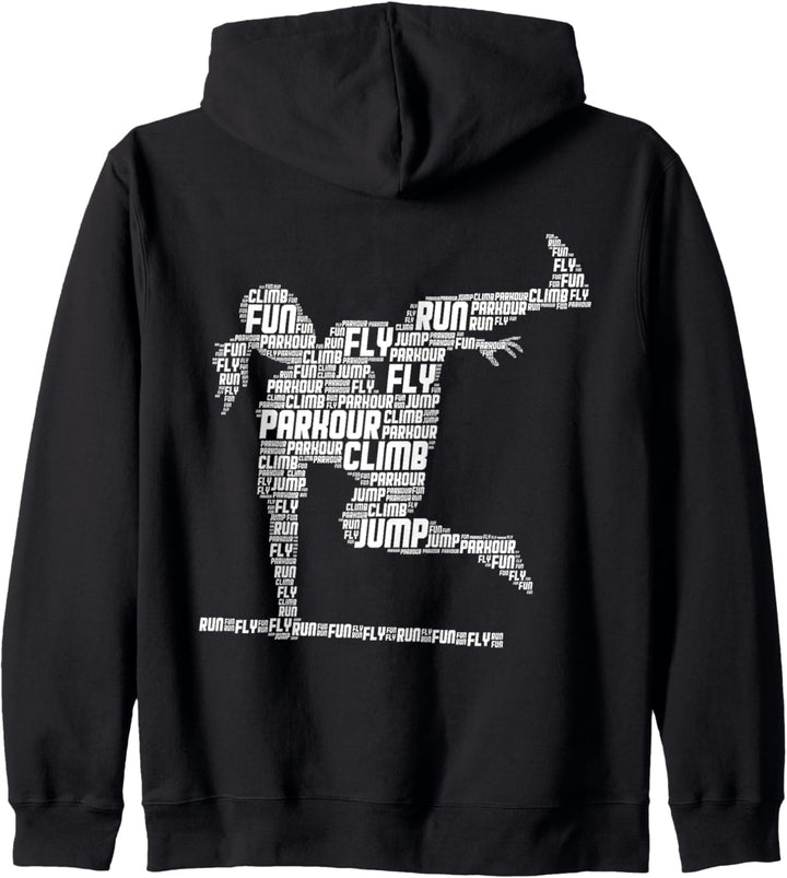 Parkour Mädchen Parcouring Extremsportler Parcour Kapuzenjacke
