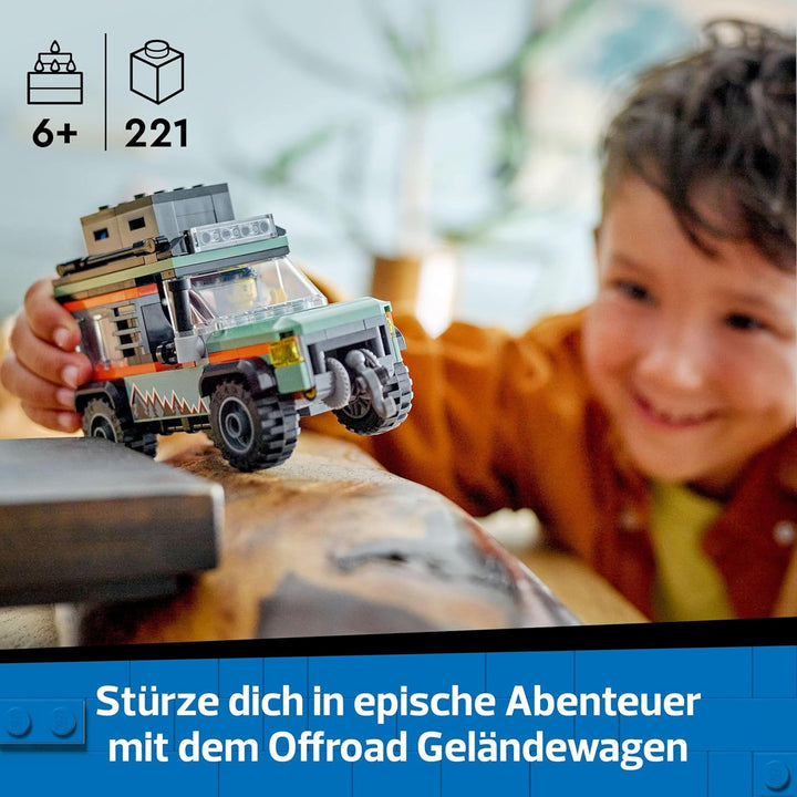 LEGO City Offroad Geländewagen - Bauspielzeug Set für Jungen und Mädchen ab 6 Jahren - Geschenk zum