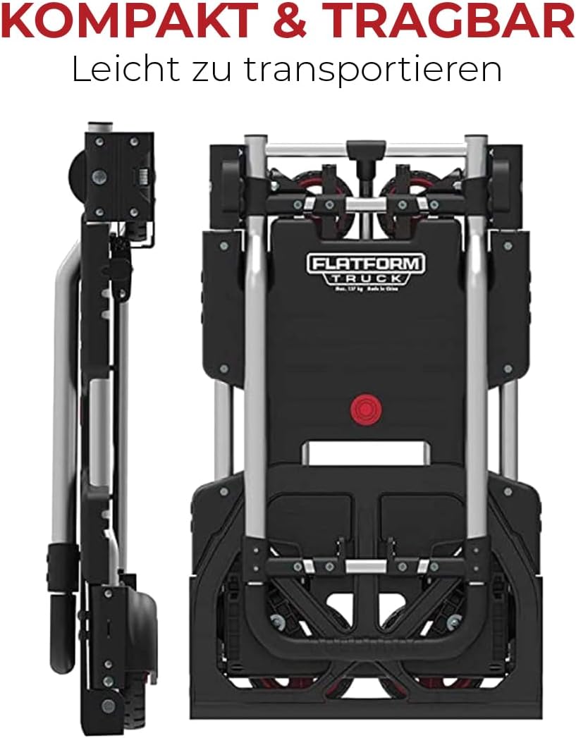 Magnacart 2-in-1 Sackkarre und Plattformwagen - Sackkarre Klappbar - Transportwagen Max. 137KG - Sac