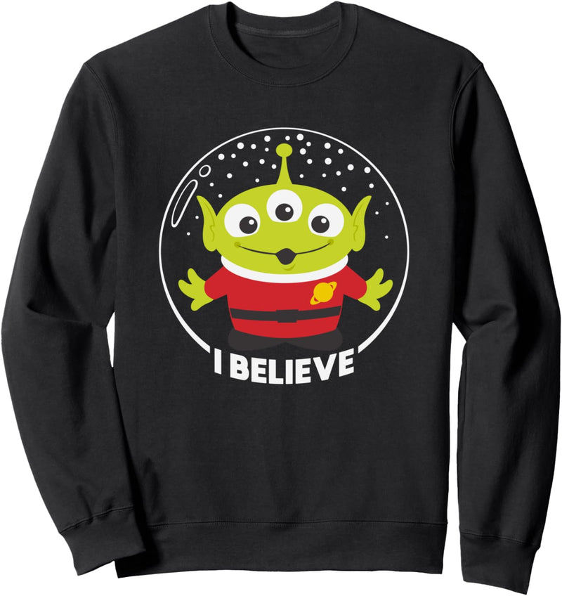 Disney Pixar Toy Story Aliens I Believe Bubble Holiday Sweatshirt