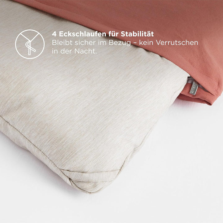 BEDSURE Bettdecke Ohne Bezug 135x200 - Bettdecke 135x200 mit Kissenbezug 80x80 cm - Kationische 2-te
