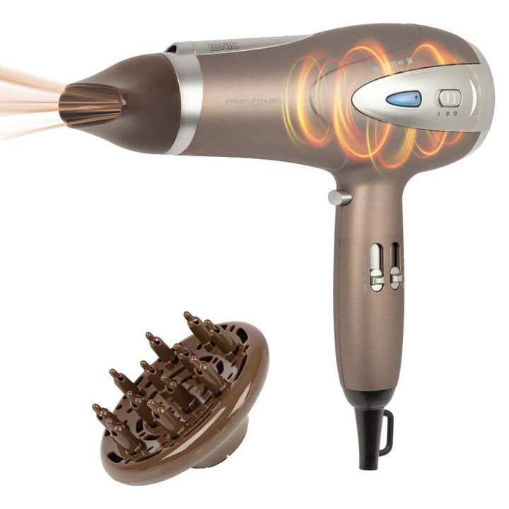 ProfiCare® Haartrockner mit Ionisierungsfunktion 2200W | extra leichter Reiseföhn 3 Leistungsstufen