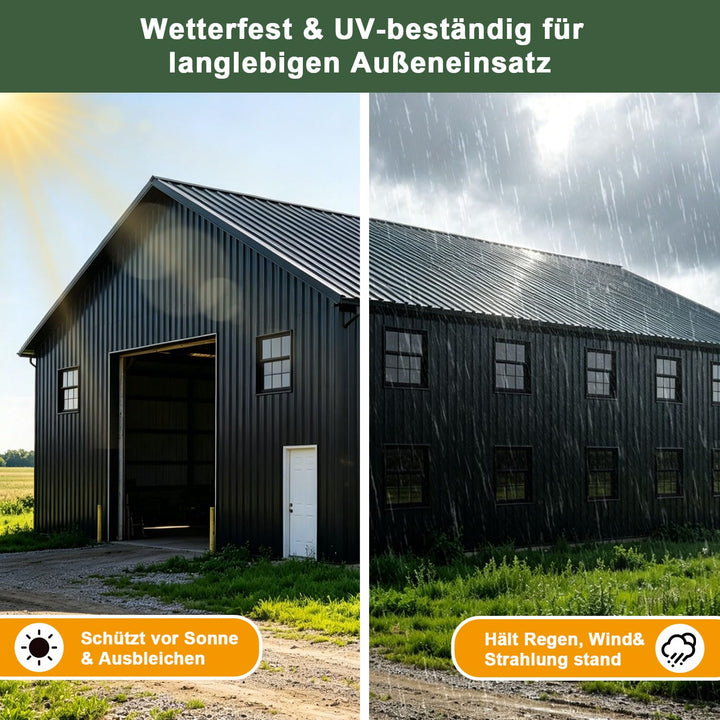 Wellplatten 93×117cm,8 Stück,1,5mm Stärke,Robuste &amp; wetterfest Wellplatten Dach Kunststoff für Garte