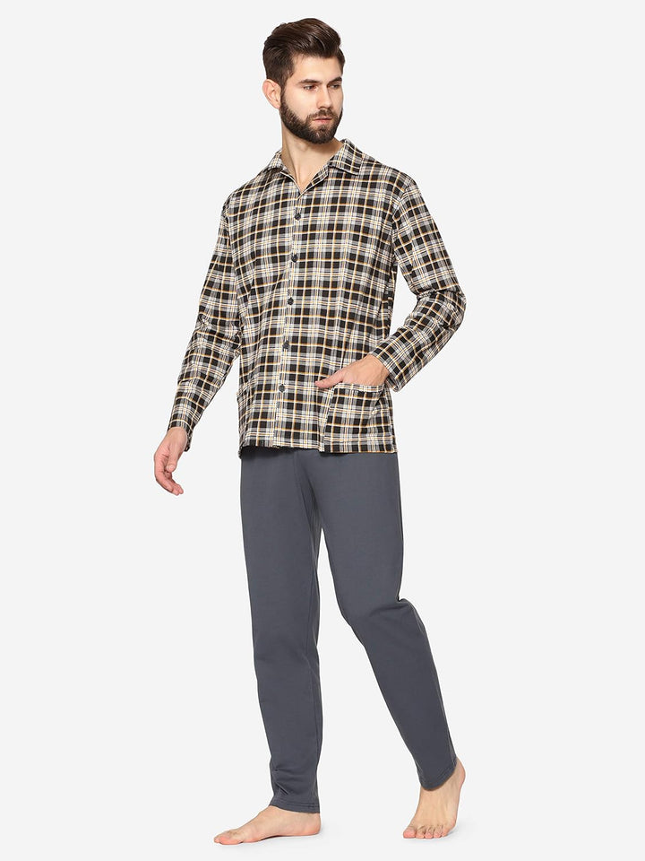 Timone Herren Schlafanzug TITR1008/1009/788 XXL Kariert-1c, XXL Kariert-1c