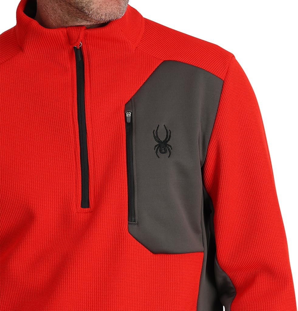 Spyder Herren Bandit 1/2 Zip Fleecejacke M Volcano, M Volcano