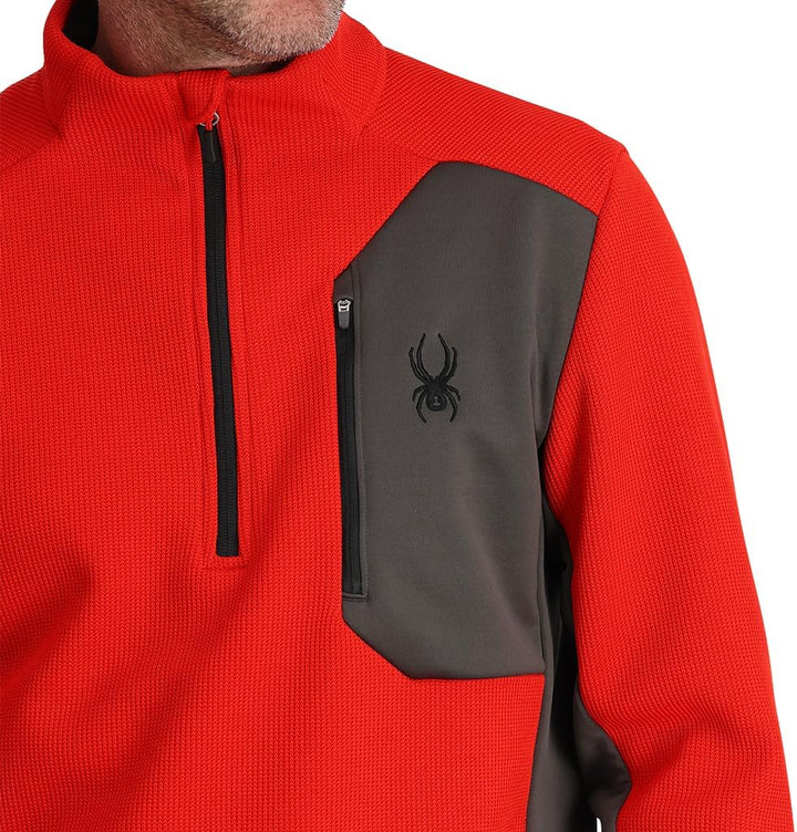 Spyder Herren Bandit 1/2 Zip Fleecejacke M Volcano, M Volcano