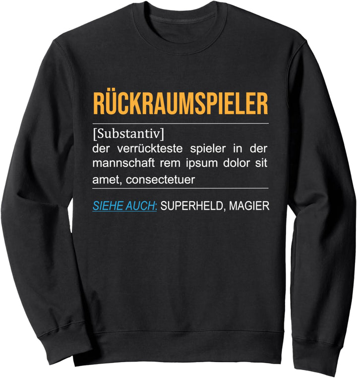 Handballspieler Handballer Verein - Rückraumspieler Handball Sweatshirt