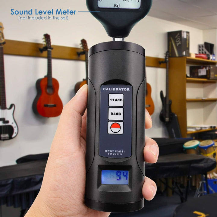 Digital Sound Level Meter Kalibrator 94db & 114db Für 1/2" Und 1" Zoll Mikrofon Geräusche Decibel Ka