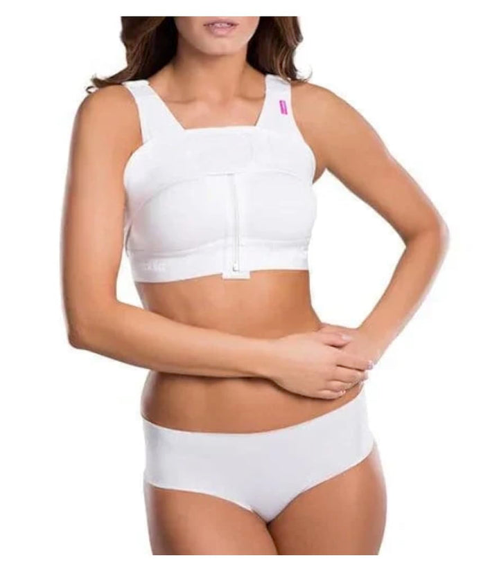 Generisch LIPOELASTIC Kompressions-BH mit Brustband PSG special Weiss 75 B