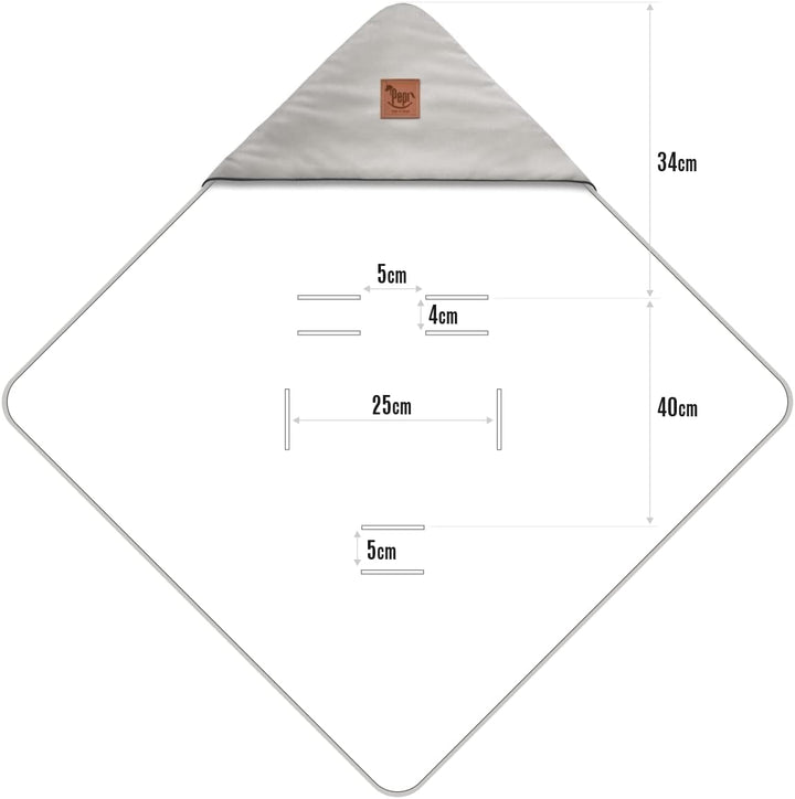 Pepi Babydecke 90×90 cm - Einschlagdecke Babyschale Baumwolle - Babyschale Decke Winter - Decke Baby