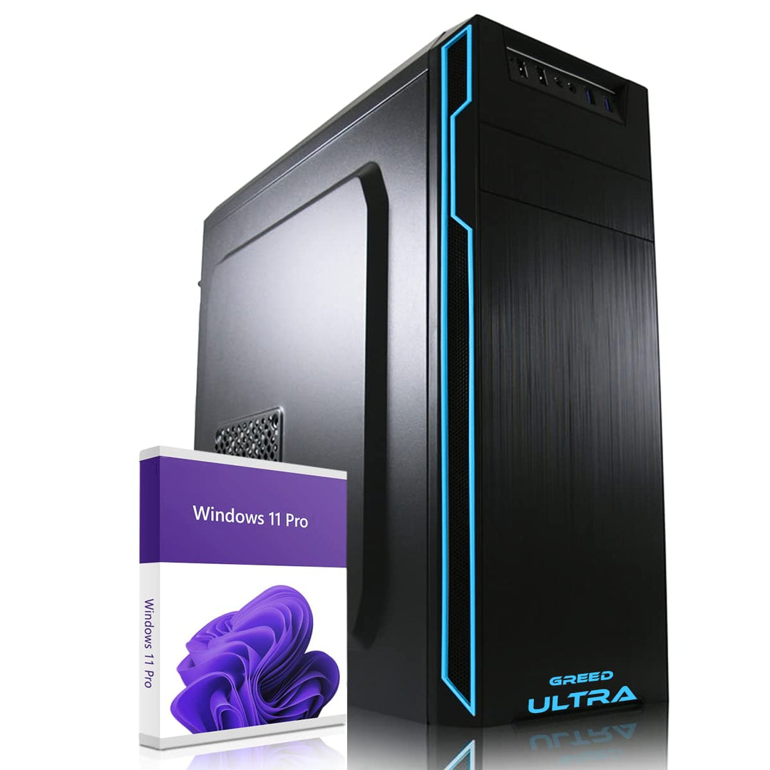 GREED® Ultra PC mit Intel Core i7 4790 - Schneller Rechner + Computer für Büro & Home Office mit 4,0