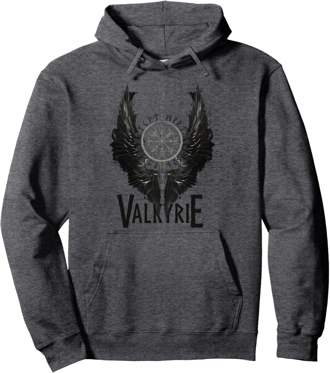 Wikinger Vegvisir Valhalla Valkyrie Walküre Viking Pullover Hoodie