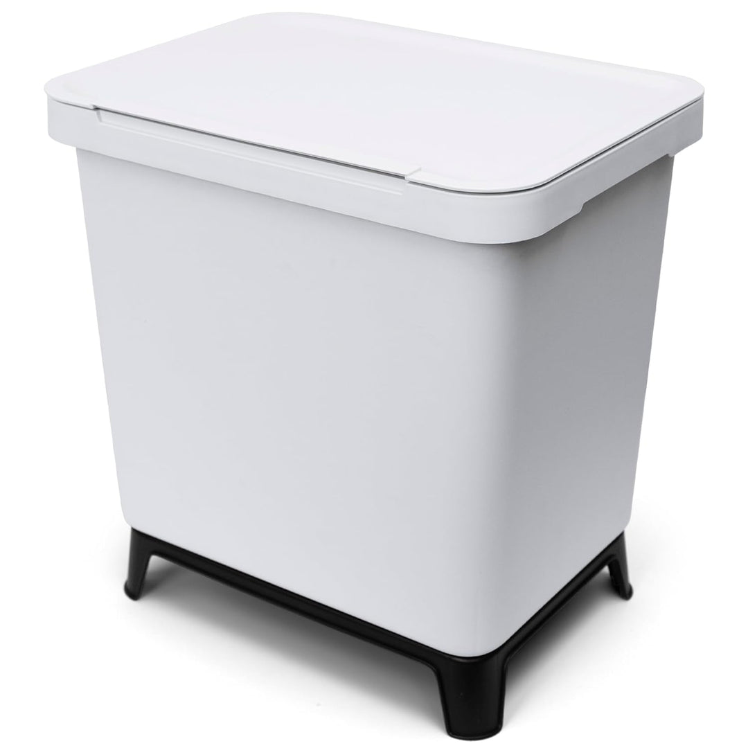 YourCasa® Mülleimer 2 Fächer [20L] im exklusiven Design Mülltrennsystem - Mülleimer Küche mit Deckel
