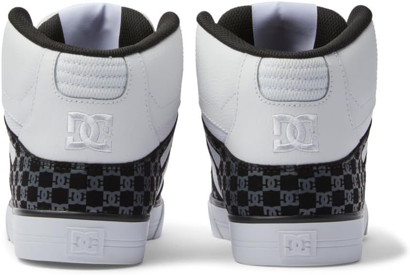 DC Shoes Herren Pure High-top WcSneaker 47 EU Black White Monogram, 47 EU Black White Monogram