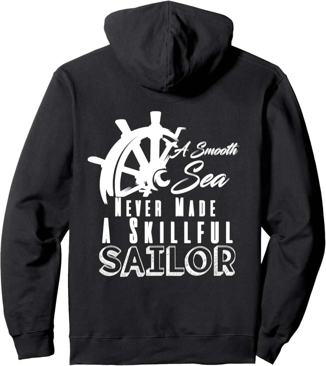 Segeln Steuerrad Kapitän Segelboot Yacht Urlaub Sprüche Pullover Hoodie
